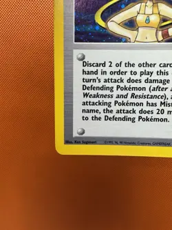 Misty 018/132 Gym Heroes Holo Unlimited Swirl Pokemon Vintage WotC - Image 4
