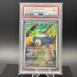 2023 Pokemon SVP EN 151 Elite Trainer Box Snorlax #051 Black Star Promo PSA 9 - Image 1