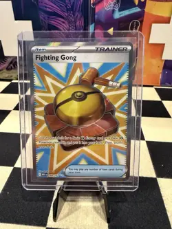Pokemon Fighting Gong 168/132 ME01 Mega Evolution Black Star Promo Holo Trainer - Image 1