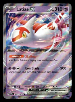 Pokemon Latias ex #076/191 tcg Near Mint or Better - Image 1