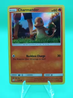 2019 Pokemon Detective Pikachu Charmander #4 Extremely LP - Image 1