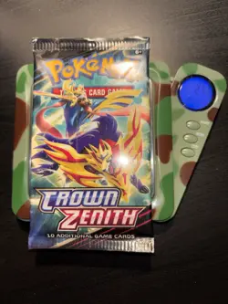 21.1g! Crown Zenith Booster Pack Pokemon Factory Sealed English Mint 2023 - Image 1