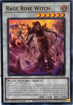 Yugioh! Rage Rose Witch - DOOD-EN040 - Ultra Rare - 1st Edition Near Mint, Engli - Image 1
