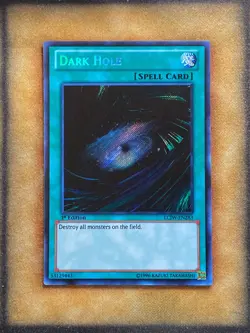 Yugioh Dark Hole LCJW-EN283 Secret Rare 1st Ed NM - Image 1