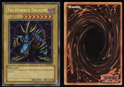 Tri-Horned Dragon (LOB-000) LOB-000 Secret Rare Reverse Foil Error Yu-Gi-Oh - Image 3