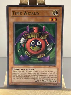 Yu-Gi-Oh! TCG Time Wizard Metal Raiders MRD-E065 Unlimited Ultra Rare Holo - Image 1