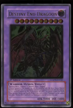 Destiny End Dragoon (UTR) LODT-EN042 Ultimate Rare 1st Edition Yu-Gi-Oh - Image 1