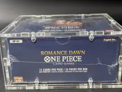 One Piece OP-01 Romance Dawn White Bottom English Booster Boxe Sealed w/ Acrylic - Image 5