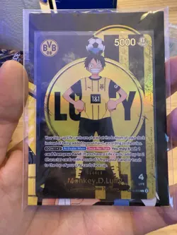 One Piece x BVB Monkey D Luffy Ruffy Promo Card ST13-003 - Image 2