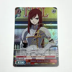 Weiss Schwarz Armor Wizard, Erza English Fairy Tail Signed FT/EN-S02-T17SP SP NM - Image 1