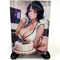 Bleach Soifon Sexy Hot Anime Waifu Girl Doujin Lewd Goddess Story Holo Art Card - Image 2