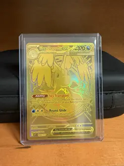 Pokemon Mega Dragonite EX Gold Secret Rare Full Art Holo Card 295/217 - Image 1