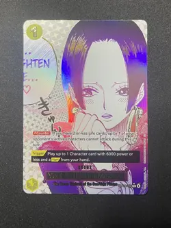 Bandai One Piece CCG Boa Hancock You'll Frighten Me... OP14-118 Event Holo Card - Image 1