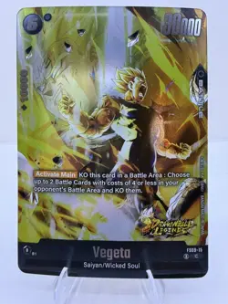 Vegeta FS09-15 Foil DB Legends Stamp Dragon Ball Super Card Game | NM - Image 1