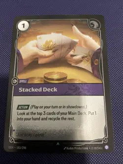 Stacked Deck 183/298 - Riftbound Organized Play Promotional Cards Foil NM - Rift - Image 1