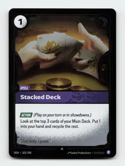Stacked Deck 183/298 Foil Riftbound Origins League of legends Card - Image 1