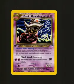 Dark Slowking 20/105 Pokemon TCG Neo Destiny 1st Edition NM Vintage 2002 Card - Image 1