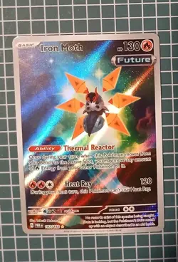 Iron Moth 187/182 Illustration Rare SV04: Paradox Rift NM Pokemon Card TCG - Image 1