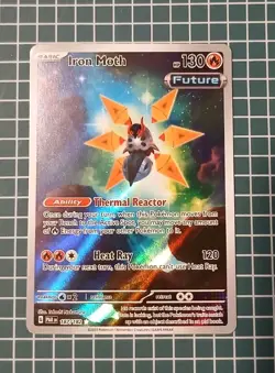 Iron Moth 187/182 Illustration Rare SV04: Paradox Rift NM Pokemon Card TCG - Image 2