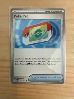 Pokemon TCG Poke Pad Trainer-Item Card 198/217 English Regular Ascended Heroes - Image 1