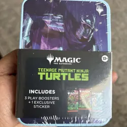 Magic: The Gathering Teenage Mutant Ninja Turtles Tin 3 Boosters - Image 1