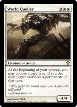 4x MTG World Queller - Foil, Light Play, English Zendikar - Image 1