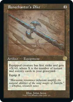 Runechanter's Pike - Foil - Retro Schematic x1 - The Brothers' War - NM-Mint, En - Image 1