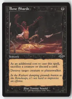 MTG - Bone Shards #395 - Regular, etched - MH2 Modern Horizons 2 - Image 1