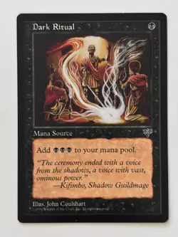 Dark Ritual LP Light Play Mirage MTG [6583] - Image 1