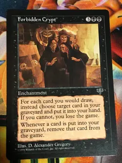 C5508 MAGIC THE GATHERING MTG MIRAGE FORBIDDEN CRYPT RARE NM - Image 1