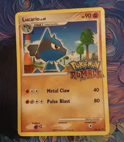 Pokemon TCG Lucario Rumble Promo (12/16) ~ NM - Image 1