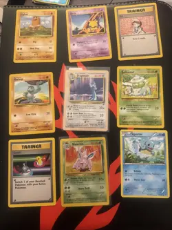 Pokemon 9 Card Lot Base Base Set 2 - Image 1