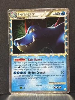 Feraligatr 108/123 HeartGold & SoulSilver Rare Prime Pokemon TCG - Image 1