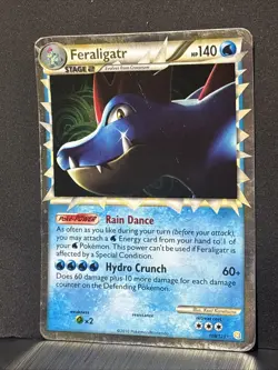 Feraligatr 108/123 HeartGold & SoulSilver Rare Prime Pokemon TCG - Image 3