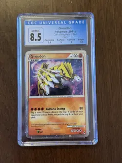 Pokemon Groudon Call of Legends SL4 Holo CGC 8.5 2011 TCG Card Pop 27 - Image 1