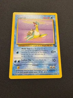 Pokemon TCG Lapras (25) 25/62 Fossil Set Rare Near Mint 1999 WoTC Unlimited - Image 2
