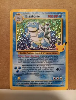 Pokemon Blastoise 2/102 Celebrations Classic Collection Holo 25th Anniversary - Image 1