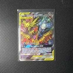 Pokemon Sun & Moon Black Star Promo Card Moltres, Zapdos, Articuno GX SM210 - Image 1