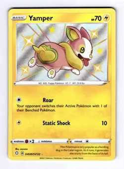 Yamper Shining Fates: Shiny Vault #SV039 (2020) Holo NM Pokemon - Image 1