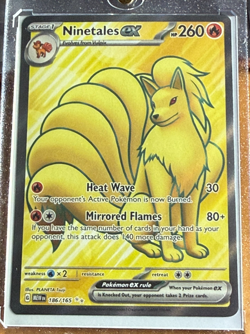 2023 Pokemon NINETALES Ex Full Art Holo Scarlet & Violet 151 #186/165 NEAR MINT! - Image 1