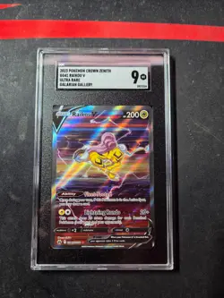 2023 Pokemon Crown Zenith GG41 Raikou V Galarian Gallery SGC 9 - Image 1