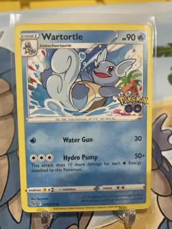 2022 Pokemon Go Wartortle 16 /78 Regular Uncommon - Image 1