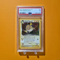 2000 Pokemon Team Rocket Dark Raichu Holo #83 PSA 5 - Image 1