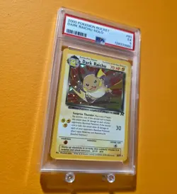 2000 Pokemon Team Rocket Dark Raichu Holo #83 PSA 5 - Image 2