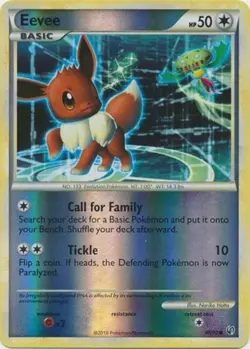Eevee - 48/90 - Common - Reverse Holo LP, English Pokemon Undaunted - Image 1