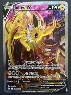 Jolteon V SWSH183 - Sword & Shield Black Star Promo - Pokemon NM - Image 1