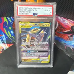 Garchomp & Giratina GX 146/236 - PSA 10 - Unified Minds - Pokemon TCG 2019 - Image 1