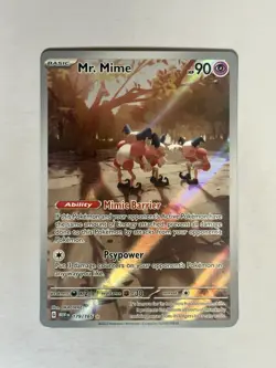 Mr. Mime Illustration Rare 179/165 SV 151 Pokemon TCG - Image 1