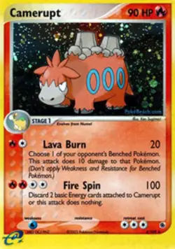 Camerupt - 4/109 - Holo Rare DMG, English Pokemon EX Ruby and Sapphire - Image 1