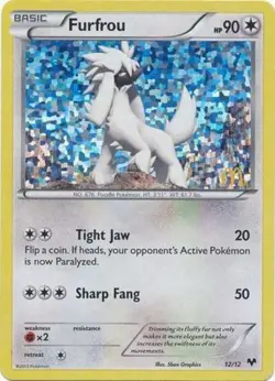 Furfrou - 12/12 - McDonald's Promo 2014 DMG, English Pokemon Promos - Image 1